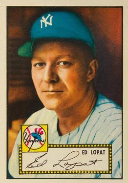1952 Topps #57 Ed Lopat Front