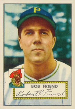 1952 Topps #233 Bob Friend Front