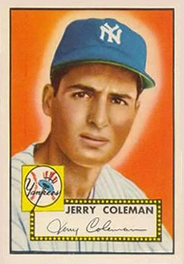 1952 Topps #237 Jerry Coleman Front