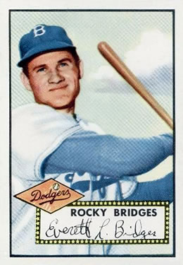 1952 Topps #239 Rocky Bridges Front