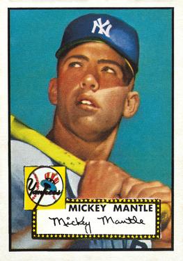 1952 Topps #311 Mickey Mantle Front