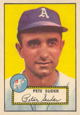 1952 Topps #256 Pete Suder Front