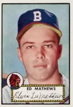 1952 Topps #407 Ed Mathews Front
