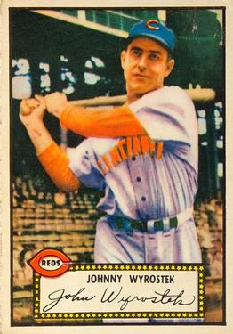 1952 Topps #13 Johnny Wyrostek Front