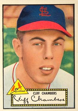 1952 Topps #68 Cliff Chambers Front