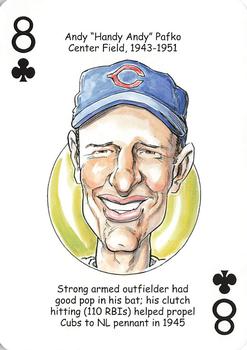 2006 Hero Decks Chicago Cubs Baseball Heroes Playing Cards #8♣ Andy Pafko Front