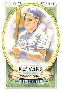 2021 Topps Allen & Ginter - Boxloaders Rip Cards #BRC-GB George Brett Front