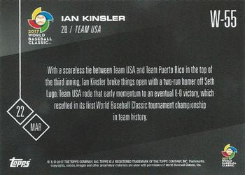 2017 Topps Now - World Baseball Classic #W-55 Ian Kinsler Back