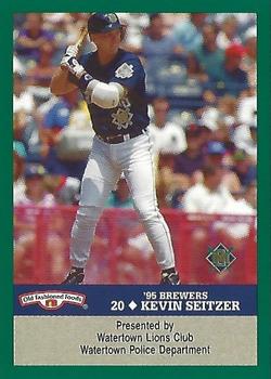 1995 Milwaukee Brewers Police - Watertown Lions Club, Watertown Police Department #NNO Kevin Seitzer Front