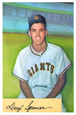 1954 Bowman #185 Daryl Spencer Front