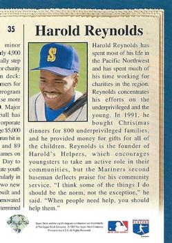 1993 Upper Deck #35 Harold Reynolds Back