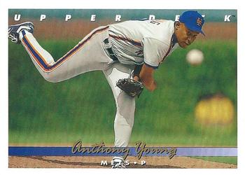 1993 Upper Deck #71 Anthony Young Front
