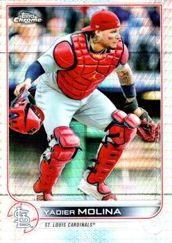 2022 Topps Chrome - Prism Refractor #93 Yadier Molina Front