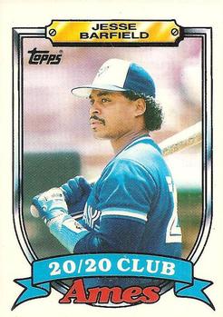 1989 Topps Ames 20/20 Club #1 Jesse Barfield Front