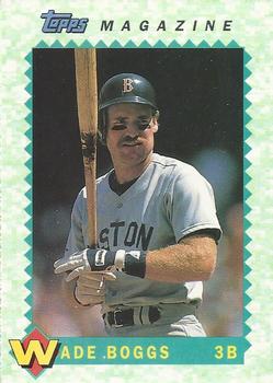 1990 Topps Magazine #TM23 Wade Boggs Front