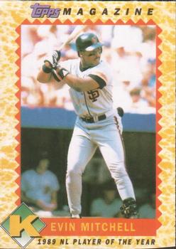 1990 Topps Magazine #TM7 Kevin Mitchell Front