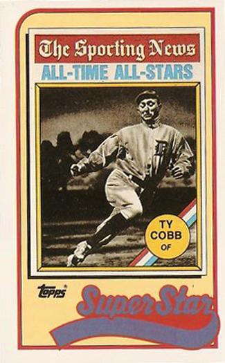 1989 Topps/LJN Baseball Talk #22 Ty Cobb Front
