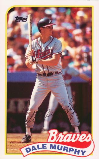 1989 Topps/LJN Baseball Talk #66 Dale Murphy Front