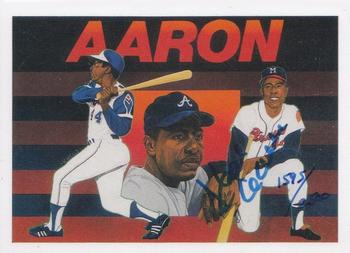 1991 Upper Deck - Baseball Heroes: Hank Aaron Autograph #27 Hank Aaron Front
