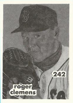 1984-89 O'Connell and Son Ink #242 Roger Clemens Front