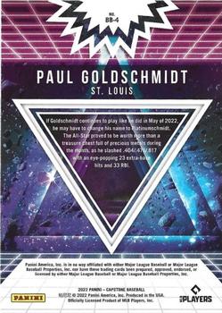 2022 Panini Capstone - Big Bang #BB-4 Paul Goldschmidt Back