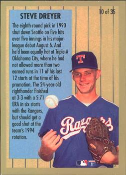 1994 Fleer - Major League Prospects #10 Steve Dreyer Back