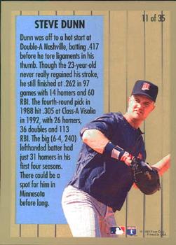 1994 Fleer - Major League Prospects #11 Steve Dunn Back