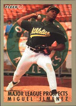 1994 Fleer - Major League Prospects #17 Miguel Jimenez Front