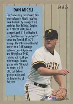 1994 Fleer - Major League Prospects #24 Dan Miceli Back