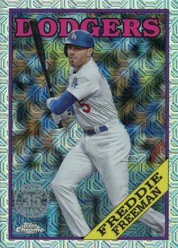 2023 Topps - 1988 Topps Baseball 35th Anniversary Chrome Silver Pack (Series One) #T88C-100 Freddie Freeman Front