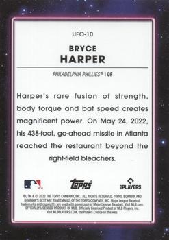 2022 Bowman's Best - UFO #UFO-10 Bryce Harper Back