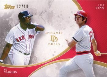 2023 Topps Dynamic Duals - Red #11 Fred Lynn / Mo Vaughn Front
