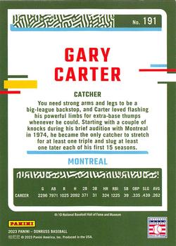 2023 Donruss - Yellow #191 Gary Carter Back
