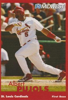 1998-23 St. Louis Cardinals Fox Sports Net #15 Albert Pujols Front