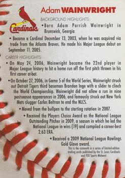 1998-23 St. Louis Cardinals Fox Sports Net #16 Adam Wainwright Back