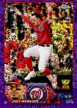 2023 Topps Chrome - Purple Speckle Refractor #60 Joey Meneses Front