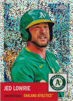 2022 Topps Chrome Platinum Anniversary - Speckle Refractor #316 Jed Lowrie Front