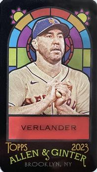 2023 Topps Allen & Ginter - Mini Stained Glass #15 Justin Verlander Front