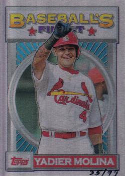 2013 Topps 1993 Finest Design Metal #93F-YM Yadier Molina Front