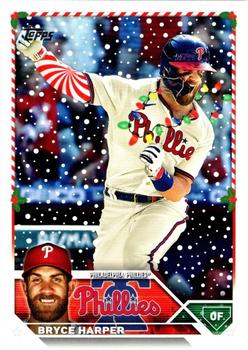 2023 Topps Holiday #H84 Bryce Harper Front