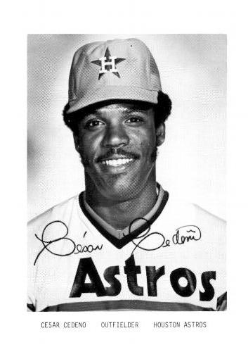 1978 Houston Astros Photocards #NNO Cesar Cedeno Front