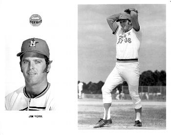 1974 Houston Astros Photos #NNO Jim York Front
