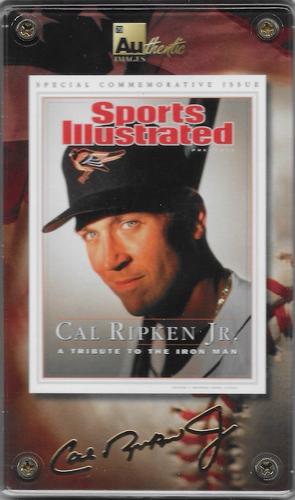 2001 Authentic Images 24K Gold Signature #NNO Cal Ripken Jr. Front