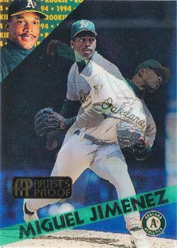 1994 Sportflics 2000 Rookie & Traded - Artist's Proofs #86 Miguel Jimenez Front
