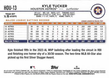 2024 Topps Houston Astros #HOU-13 Kyle Tucker Back