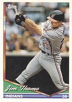 1994 Topps #612 Jim Thome Front