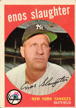 1959 Topps #155 Enos Slaughter Front