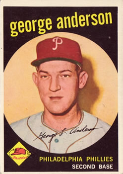 1959 Topps #338 George Anderson Front
