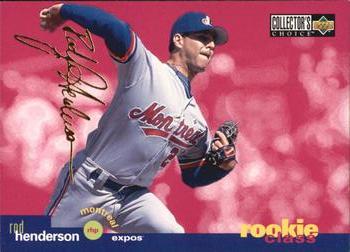 1995 Collector's Choice - Gold Signature #12 Rod Henderson Front