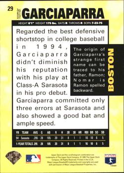 1995 Collector's Choice - Gold Signature #29 Nomar Garciaparra Back